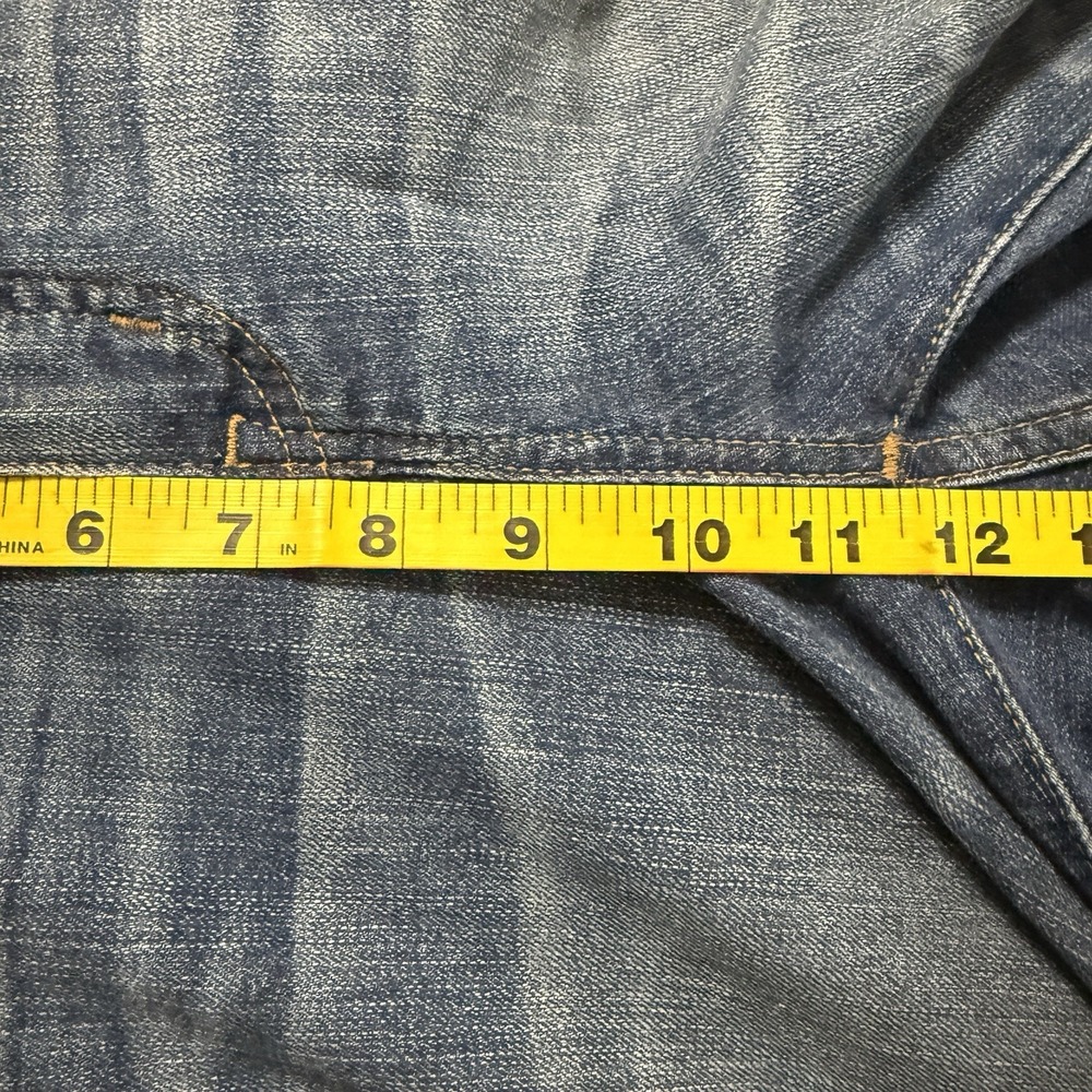 Madewell Jeans Womens 25 Fits 28x25 Classic Straight Blue High Rise Distressed - Picture 8 of 10